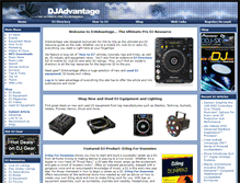 Tablet Screenshot of djadvantage.com